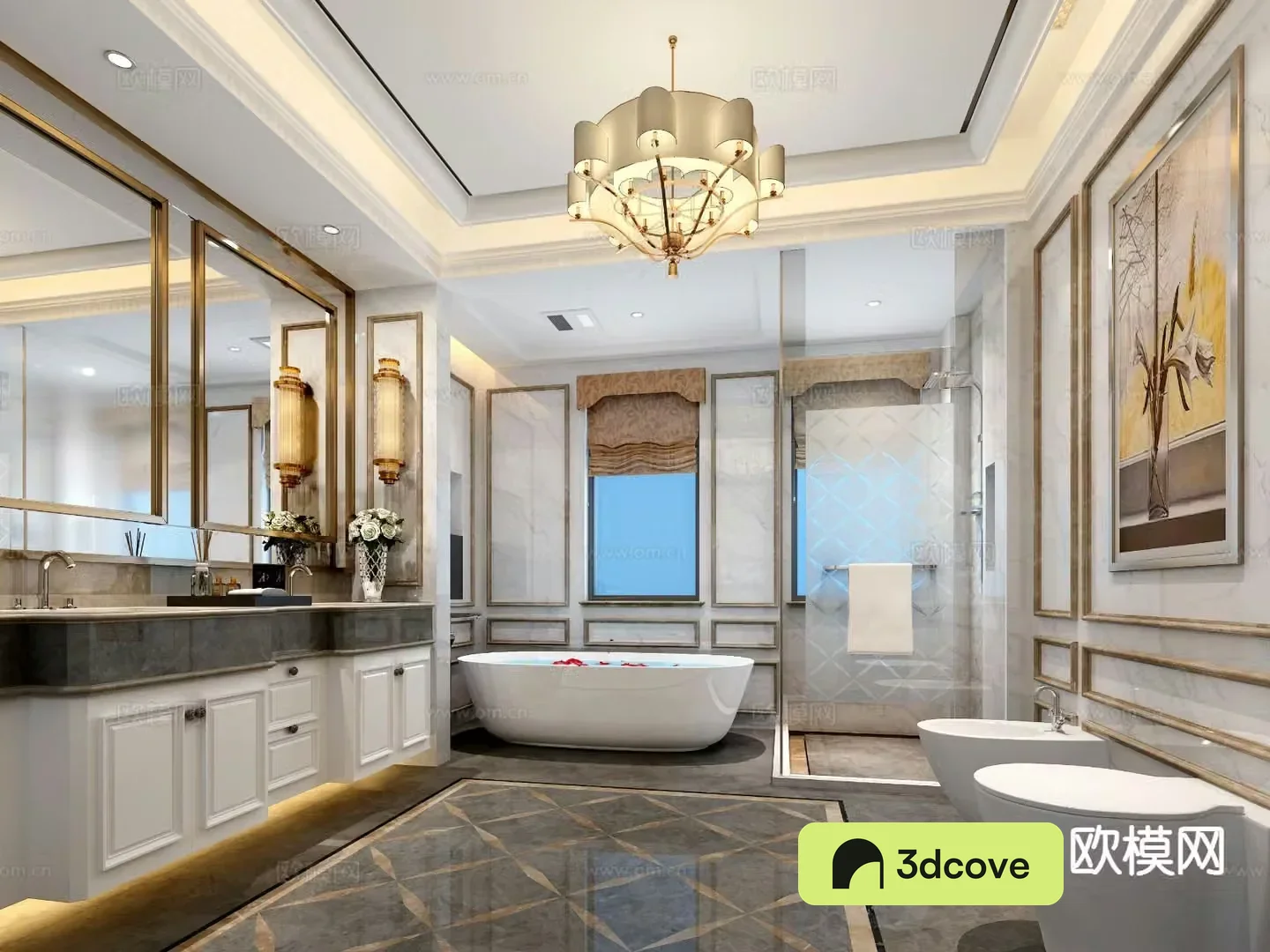 European style bathroom