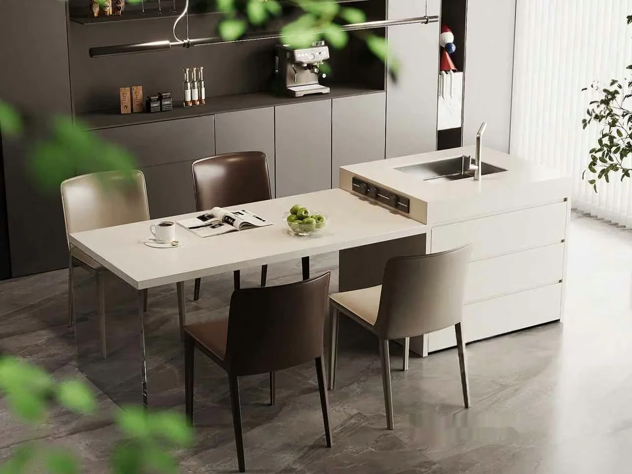 Modern Kitchen Island 3D Model – 5988 – VRAY Render