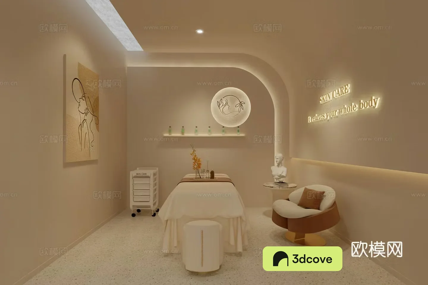 Modern beauty salon private room beauty salon spa beauty bed beauty leisure