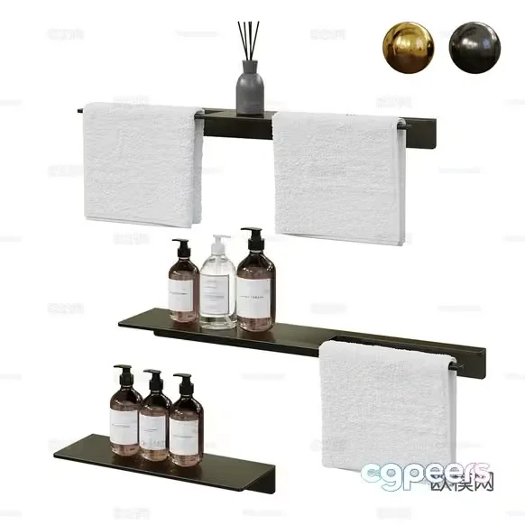 A Bathroom Shelf 3D Model – 6271 – CORONA Render