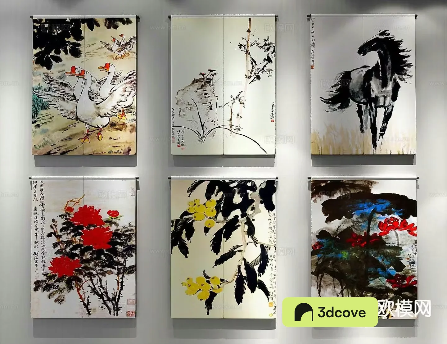 New Chinese style decorative painting ink painting hanging painting