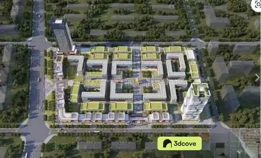 Aerial View Of A Large Building