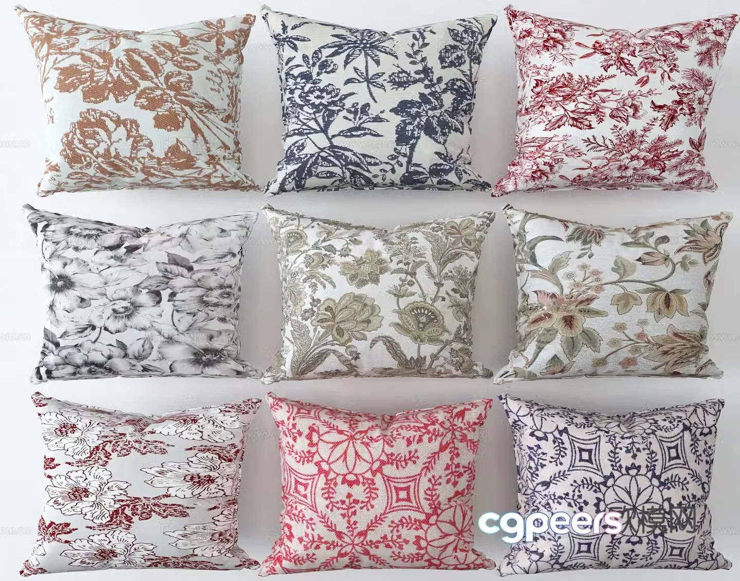 Modern pillow square pillow 3d model