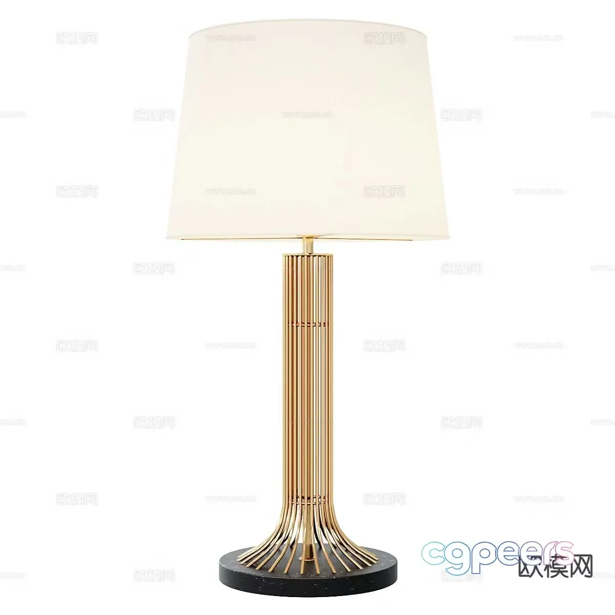 Simple table lamp bedside table lamp 3d model