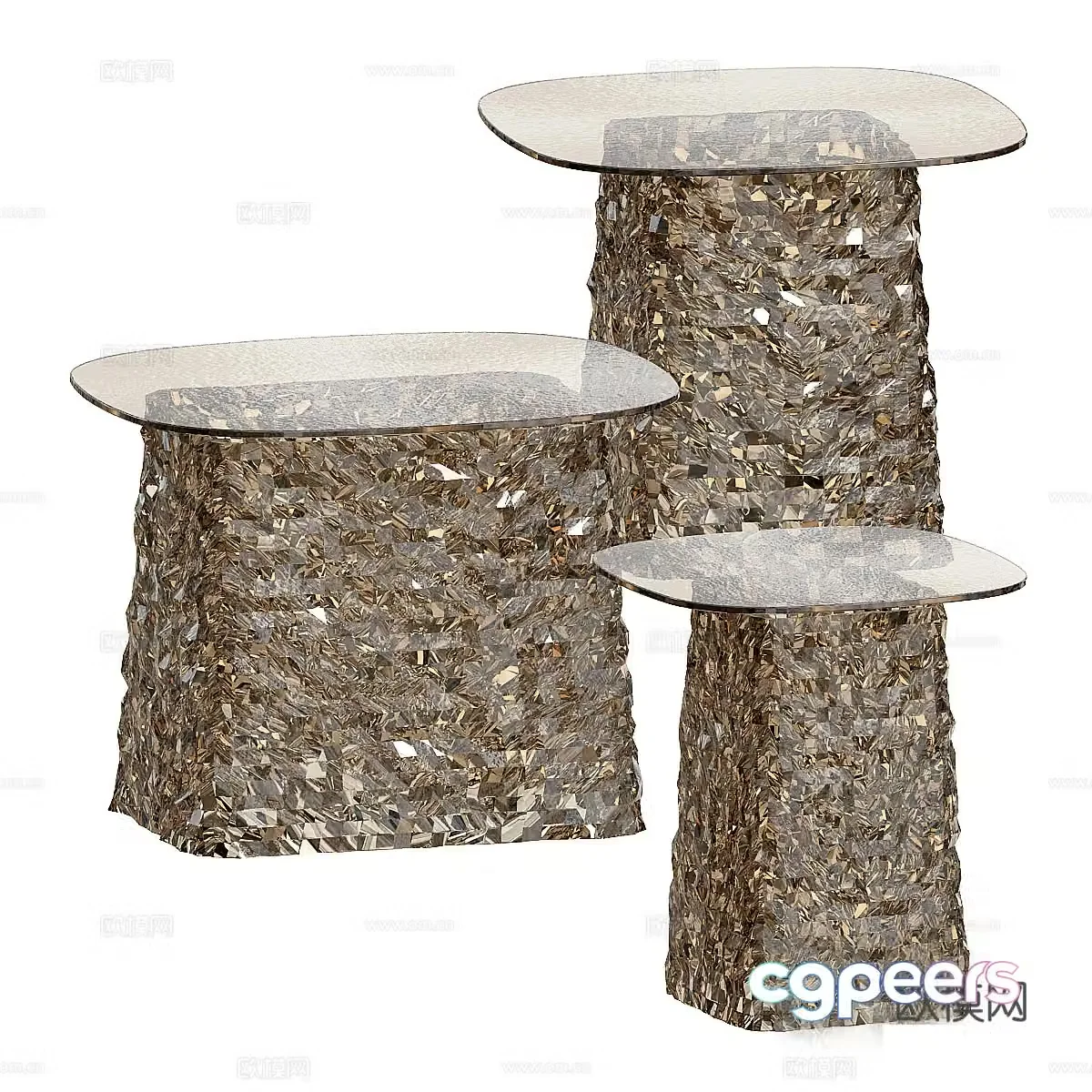 Fiam Italia Coffee Table 3D Model