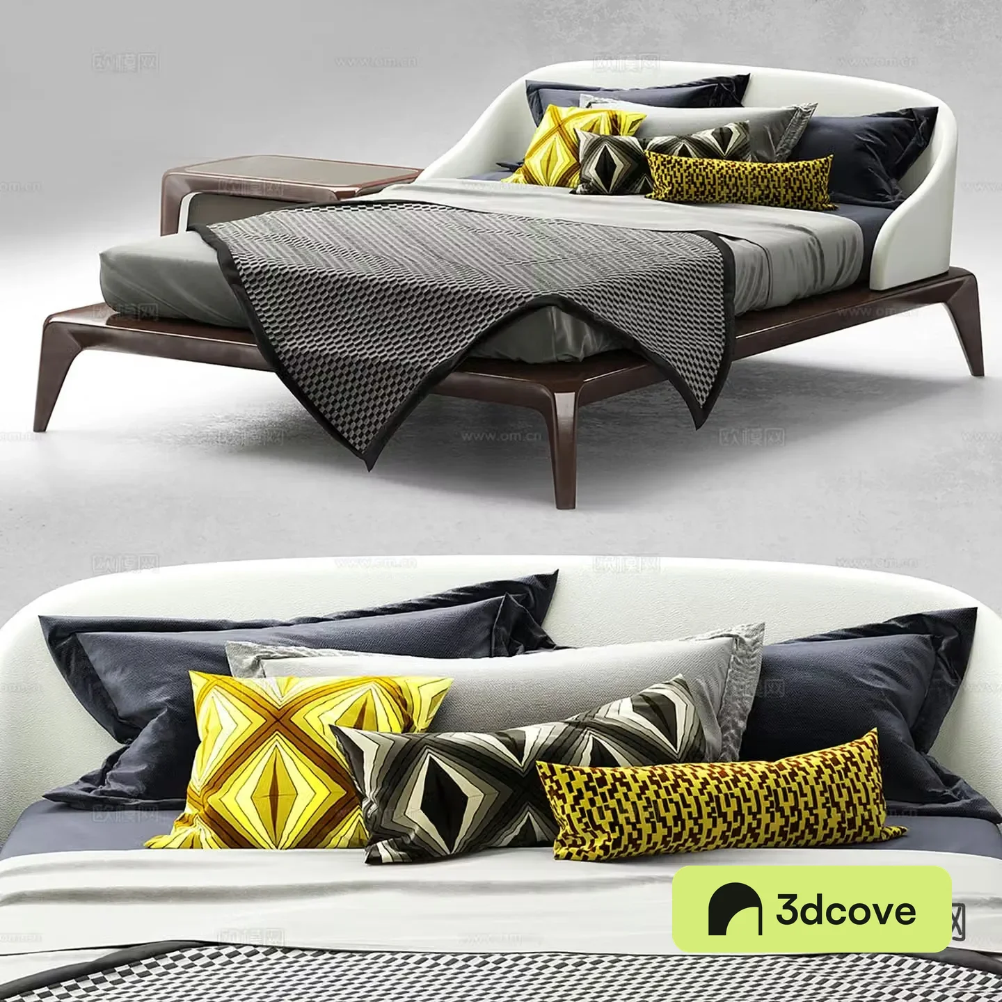 Modern double bed