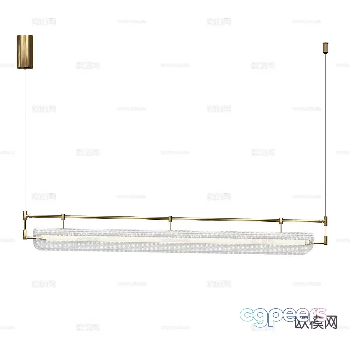 Light luxury chandeliers Restaurant chandeliers 3D model