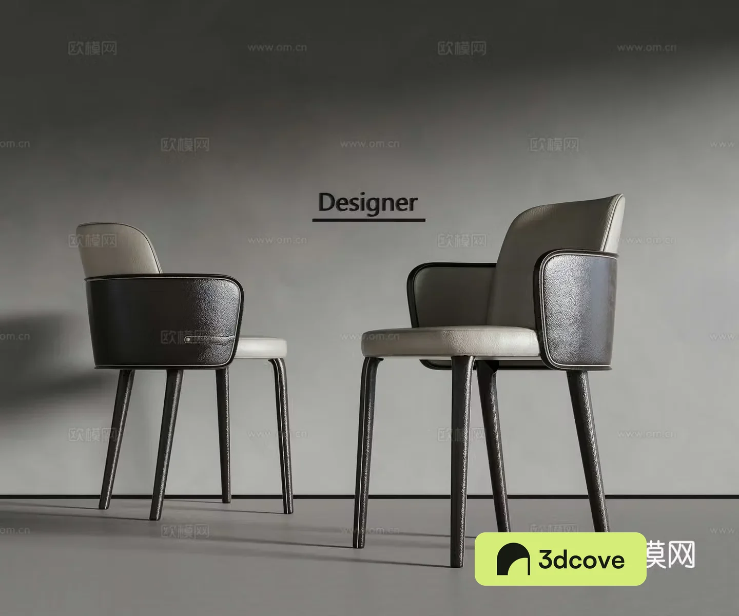 Modern Italian single chair 3d model