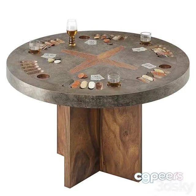 3ds Max Free – 2modern Poker Table
