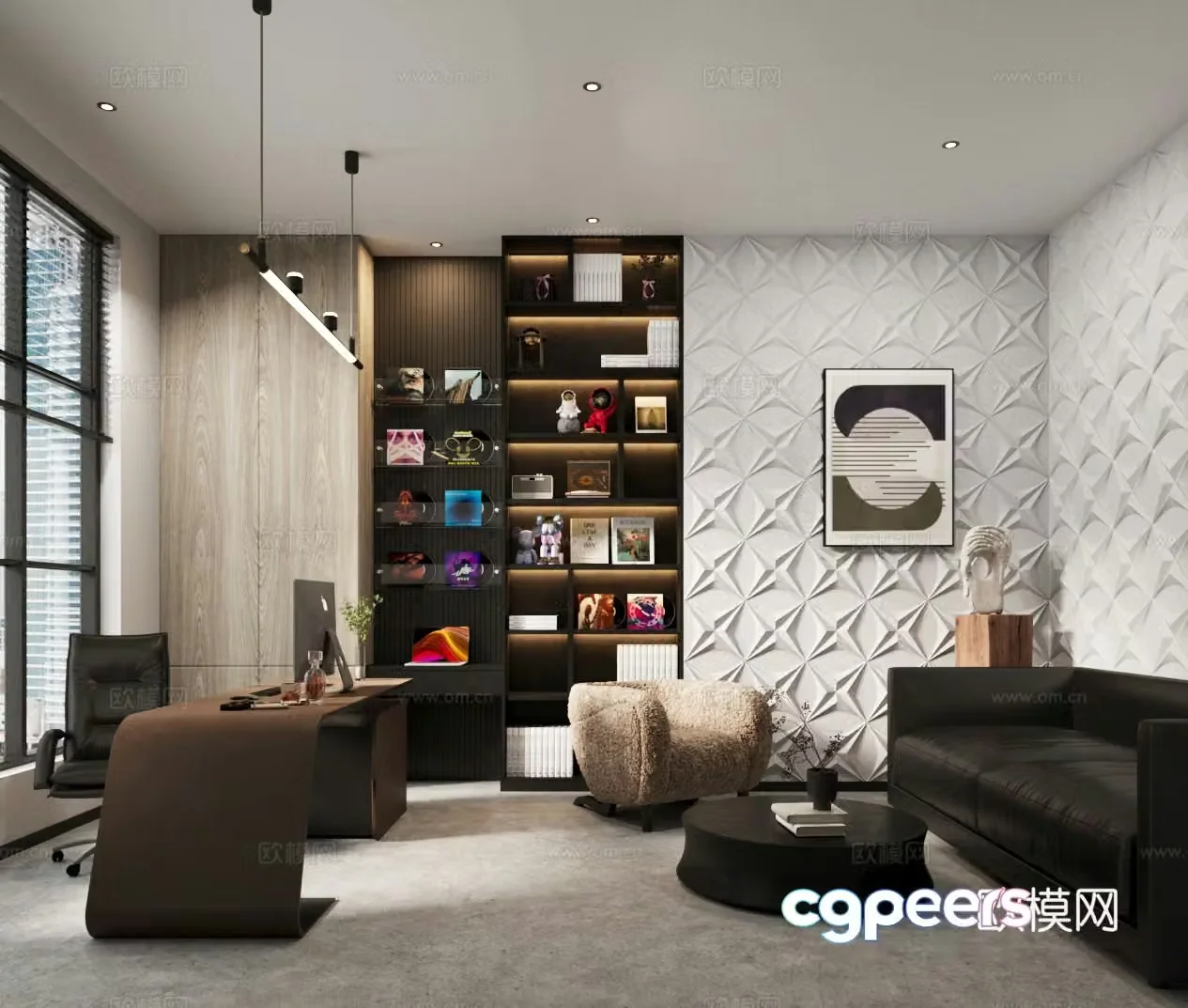 Modern Manager Office President Office 3D Model