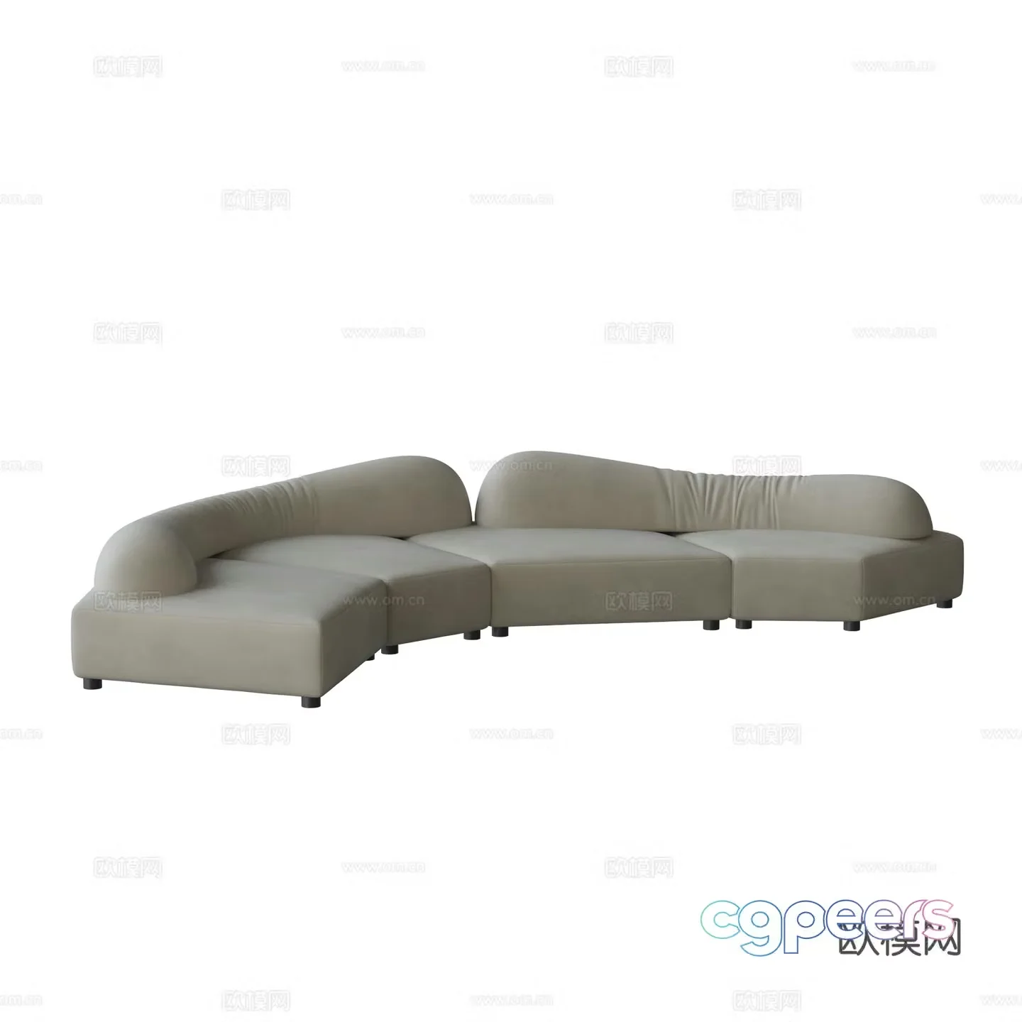 Special-shaped sofa 3d model