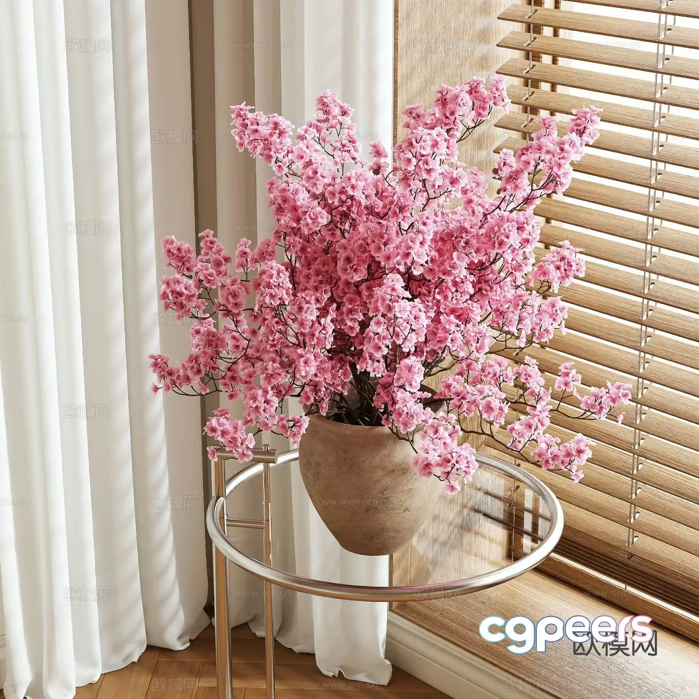 vase floral arrangement flowers flower arrangement 3d model