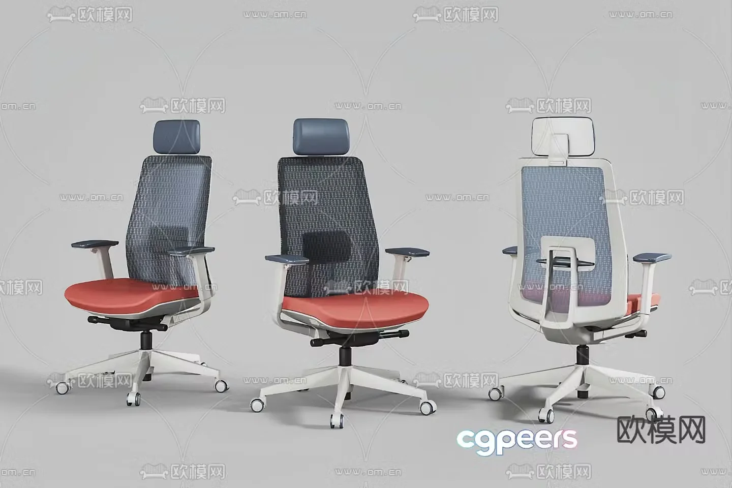 Office chair staff chair computer chair 3d model