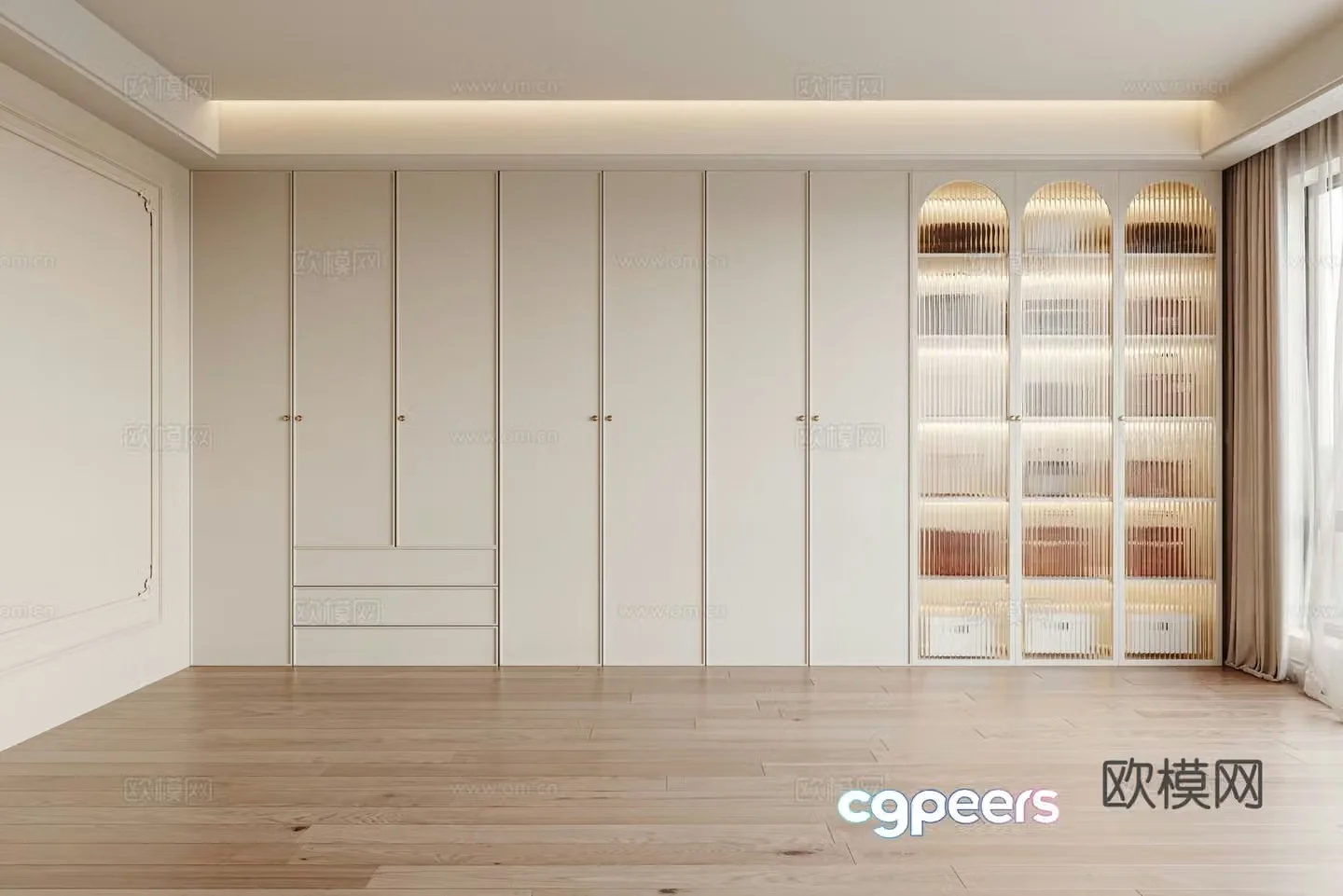 French wardrobe 3d model
