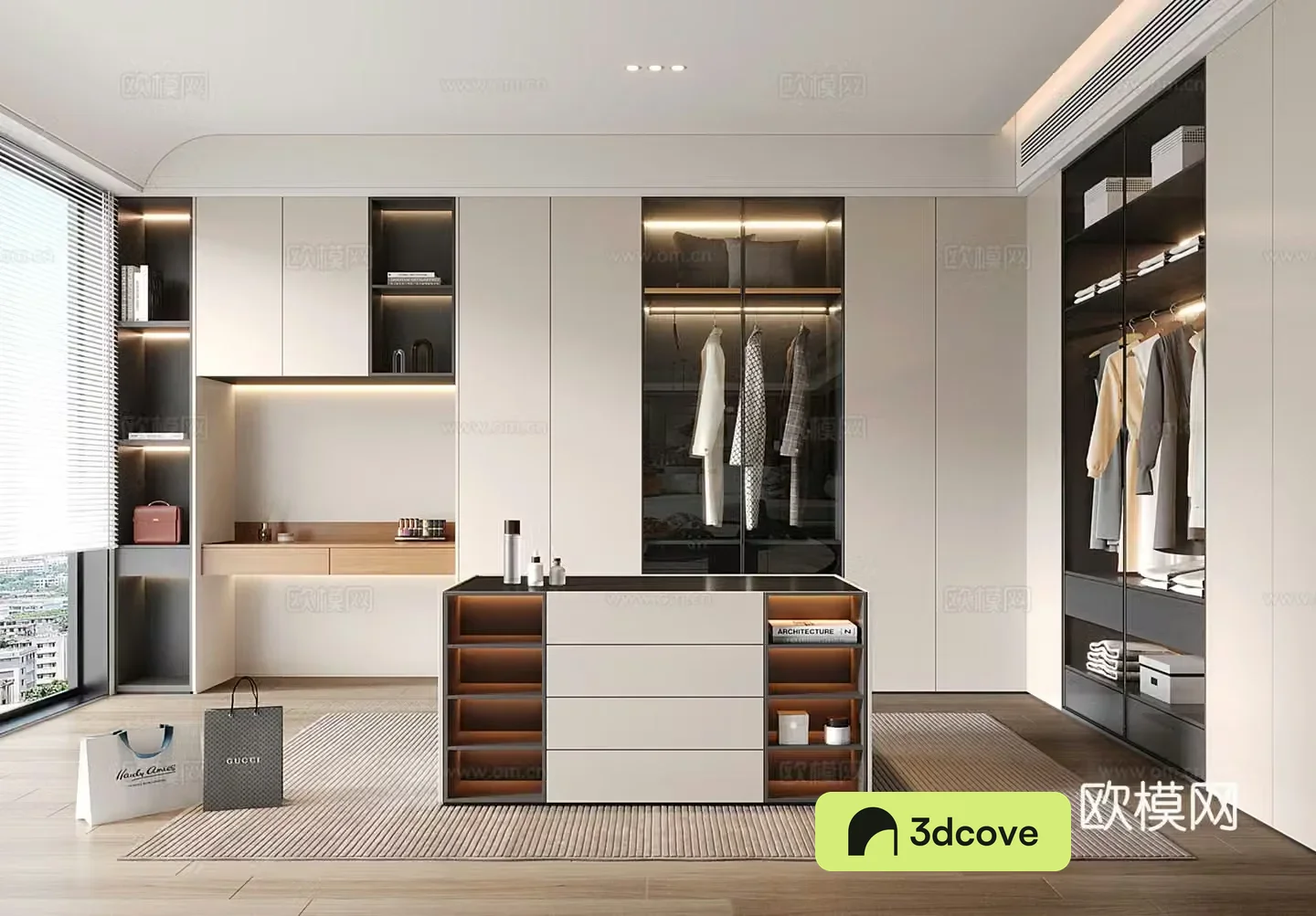 Modern cloakroom