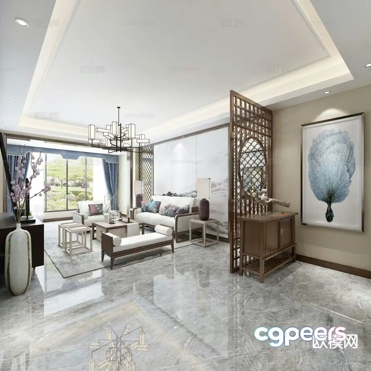 New Chinese restaurant 3D model