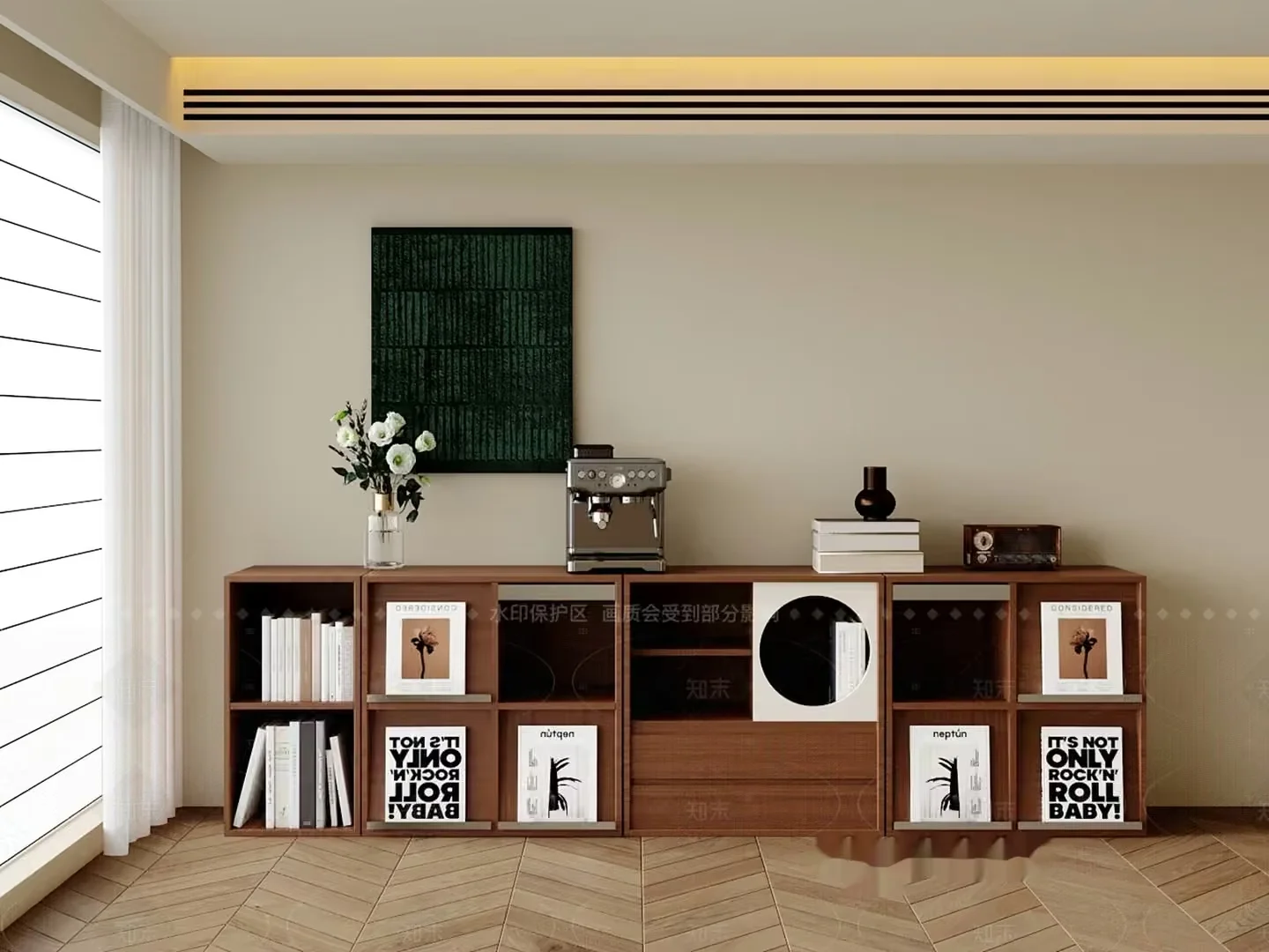 Modern Living Room 3D Model – 1792 – VRAY Render