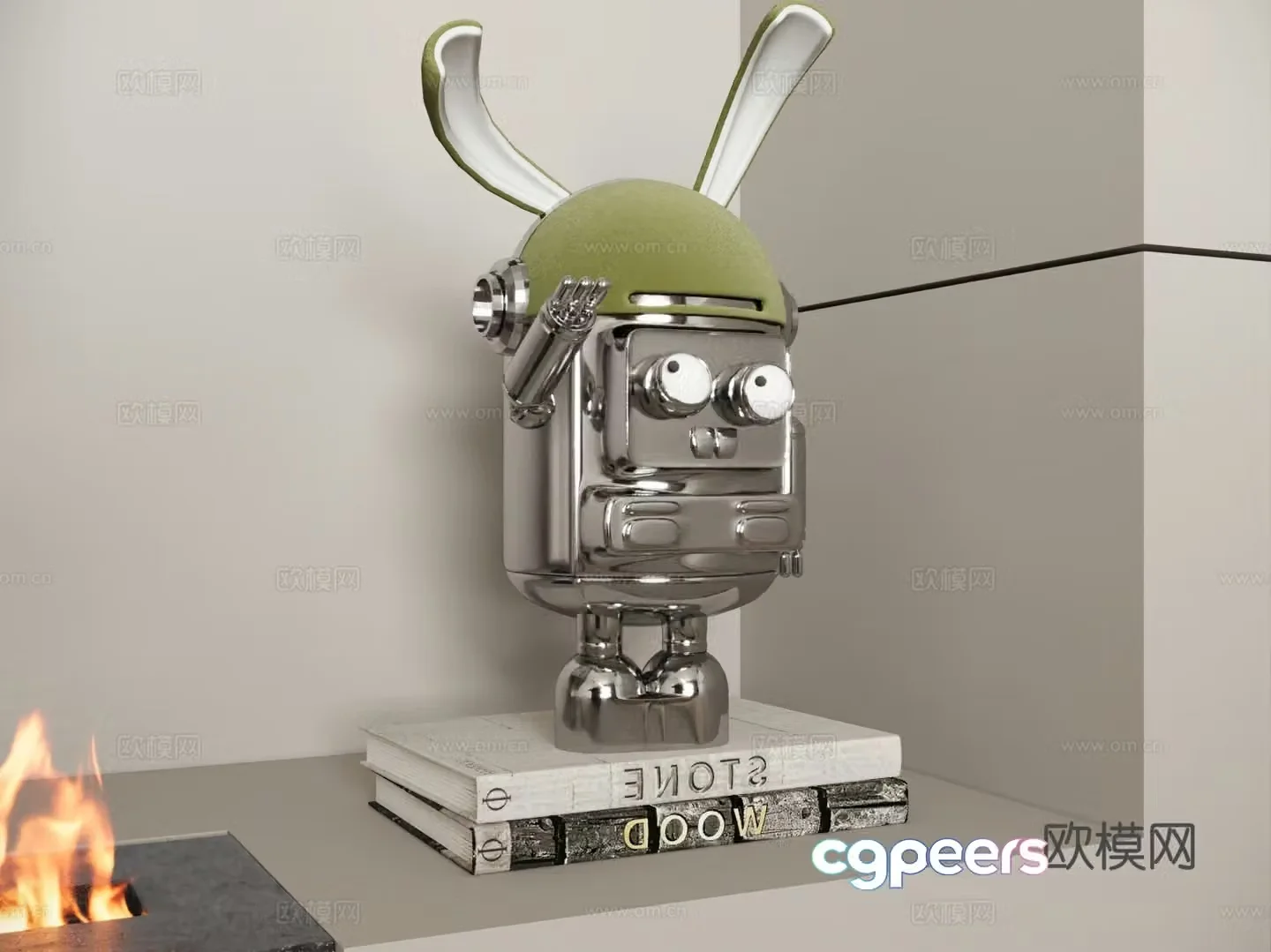 Modern sculpture ornaments Statue Doll 3d model