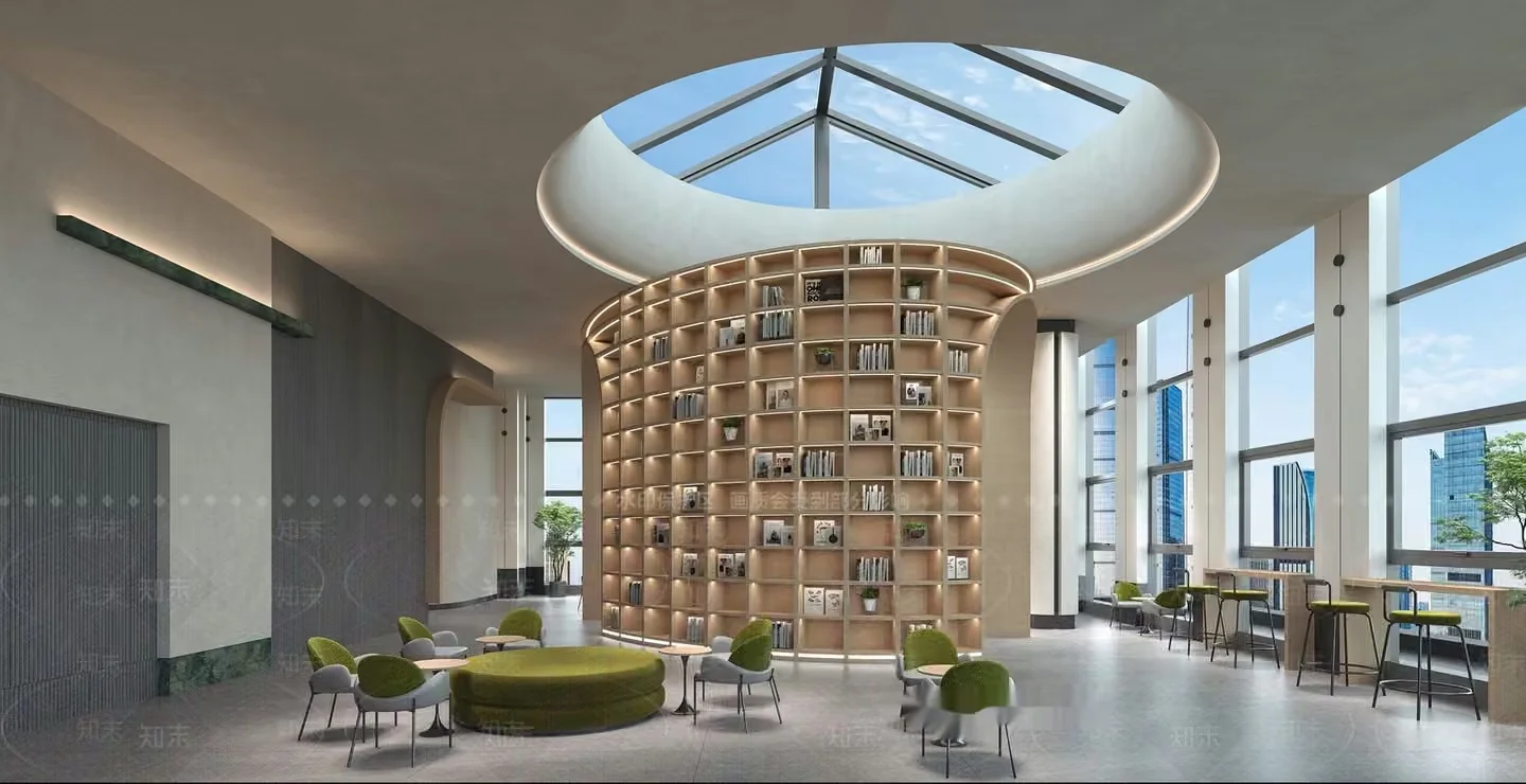 Modern Library Room 3D Model – 9200 – VRAY Render