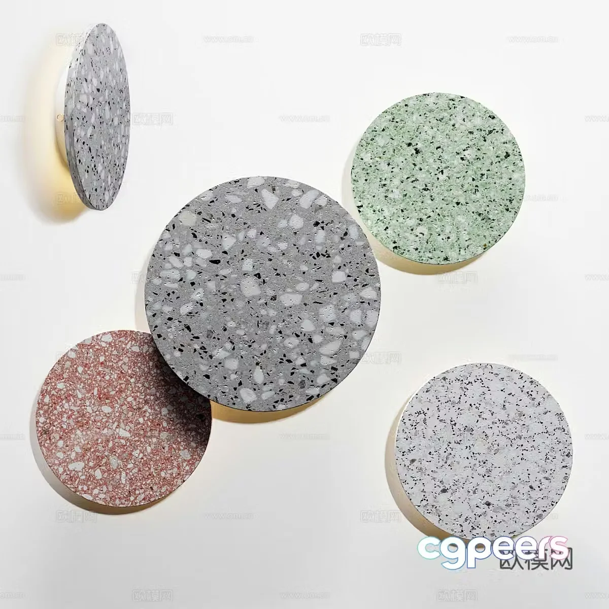 Terrazzo wall light 3d model