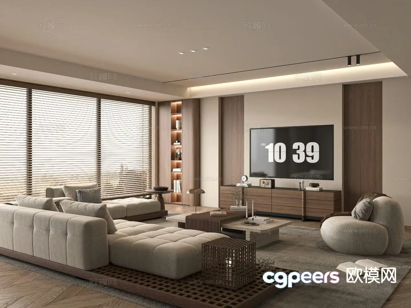 Medieval style living room 3D model