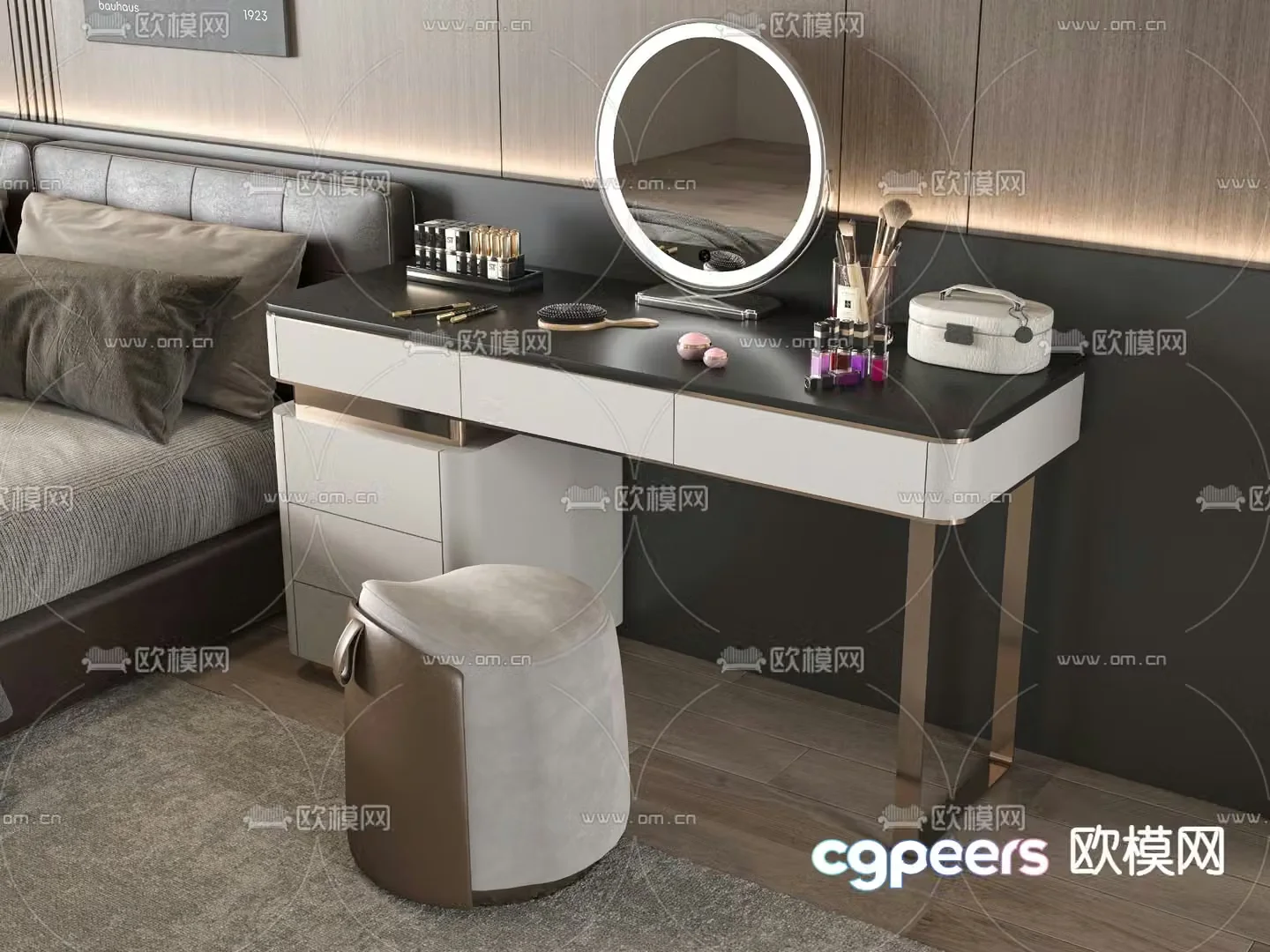 Modern dressing table dressing table 3d model