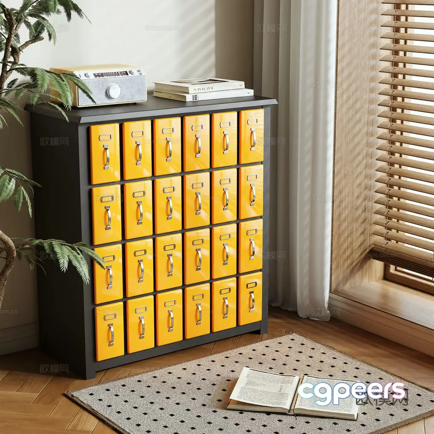French chest of drawers 3d model
