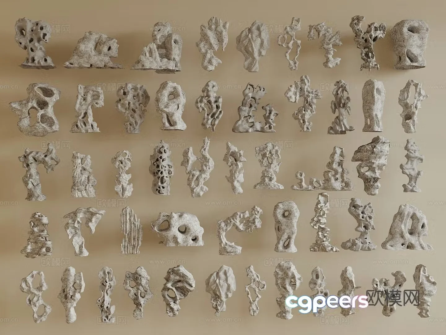 New Chinese-style Taihu stone Modeling stone Garden stone Rockery stone Stone 3D model