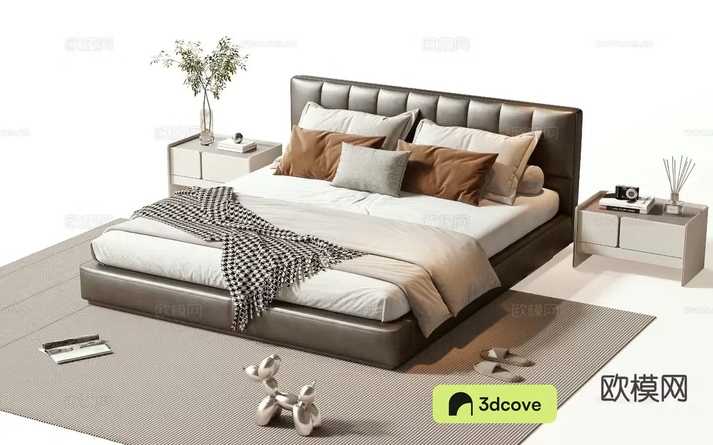 Modern double bed