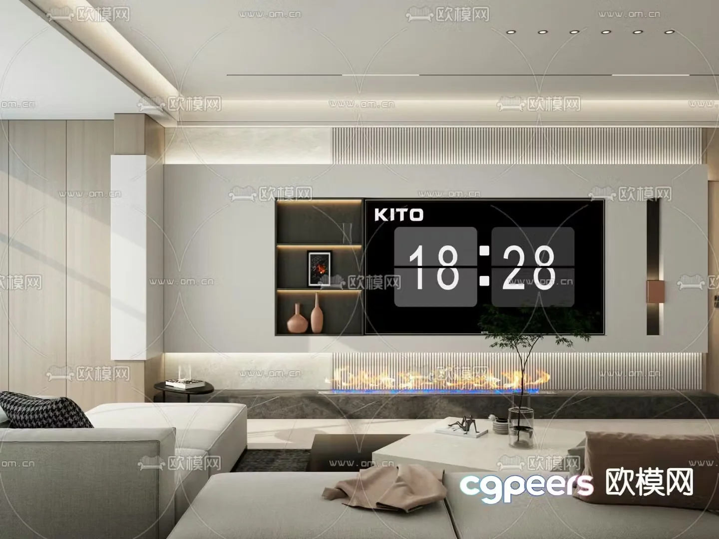 TV background 3d model