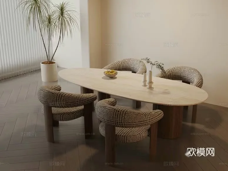 Modern Dining Room 3D Model – 14631 – VRAY Render