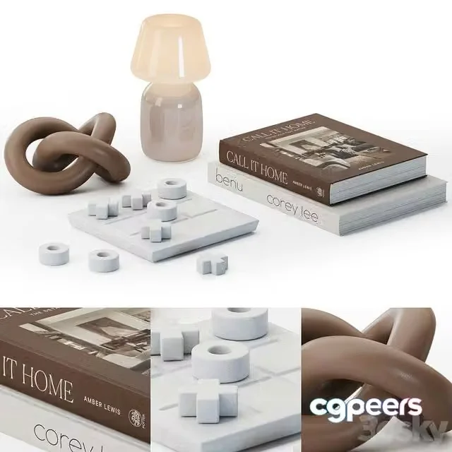3ds Max Free – Coffee table decor 04