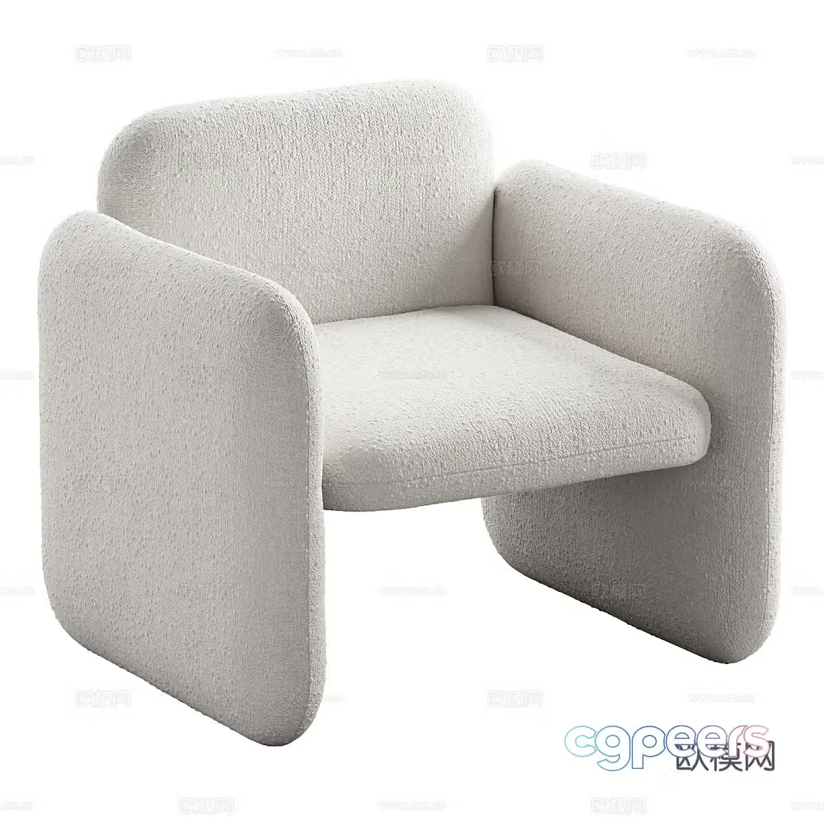 Modern lounge chair armchair 3d model