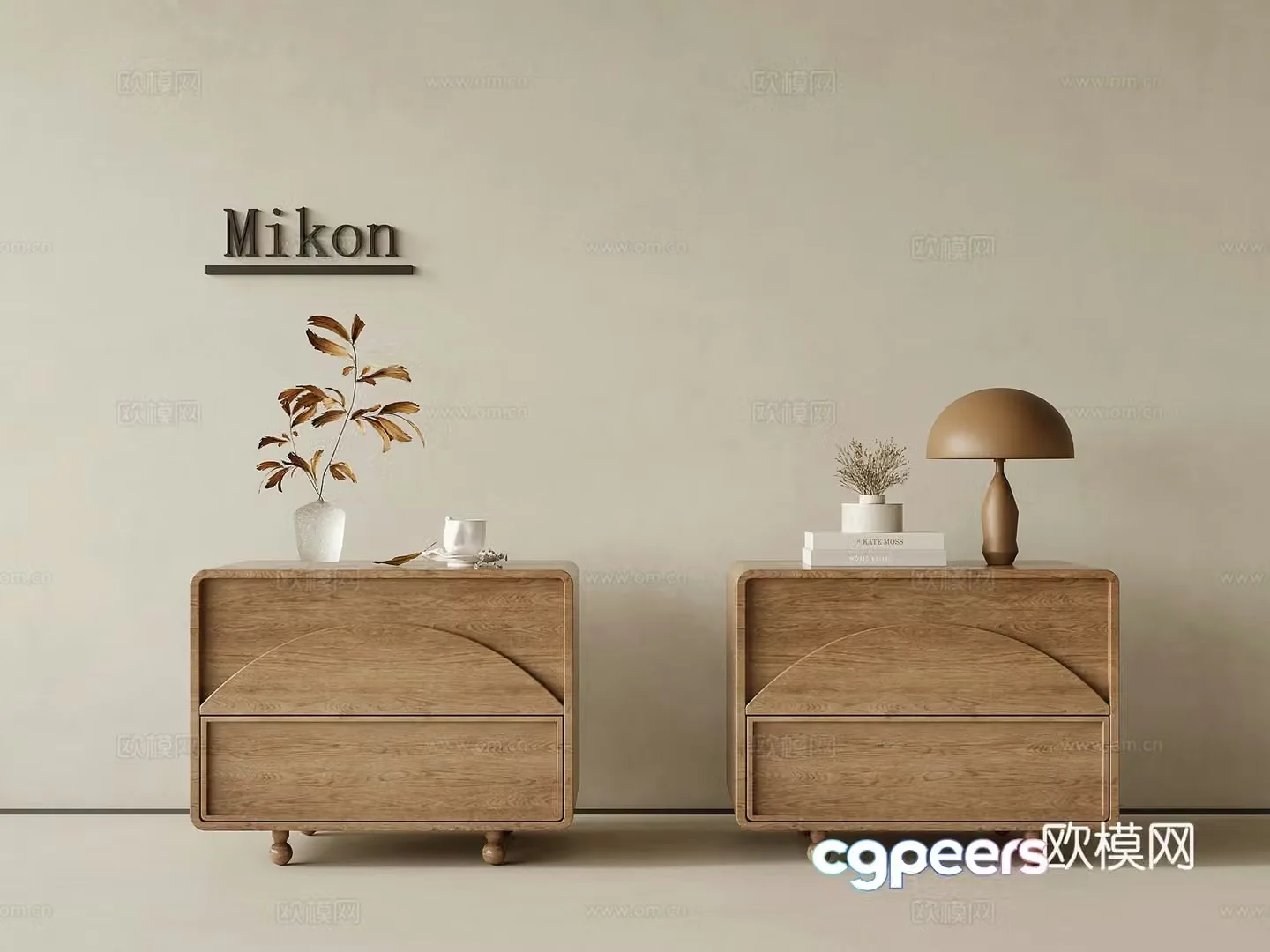 Bedside table Jijifeng Bedside table jewelry ornaments 3D model