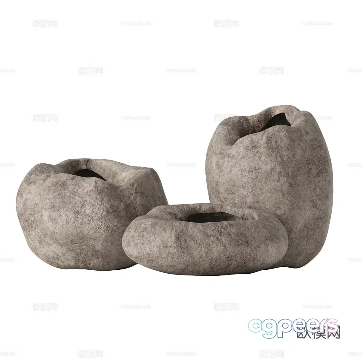 New Chinese style Wasabi pot 3D model