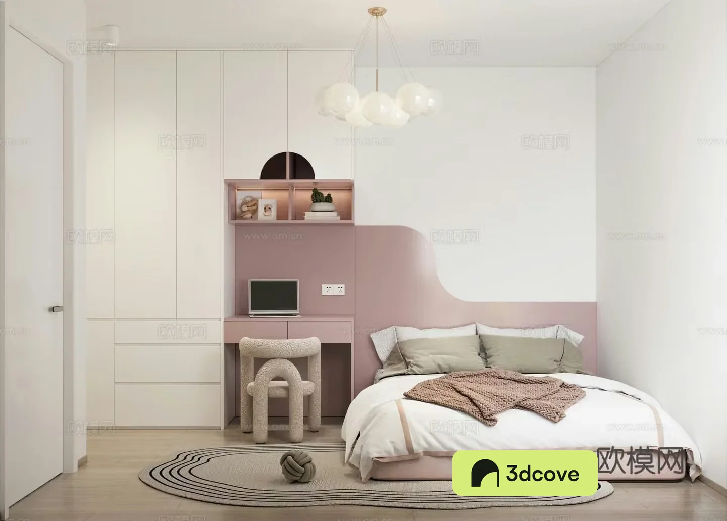 Modern children’s room girl’s room