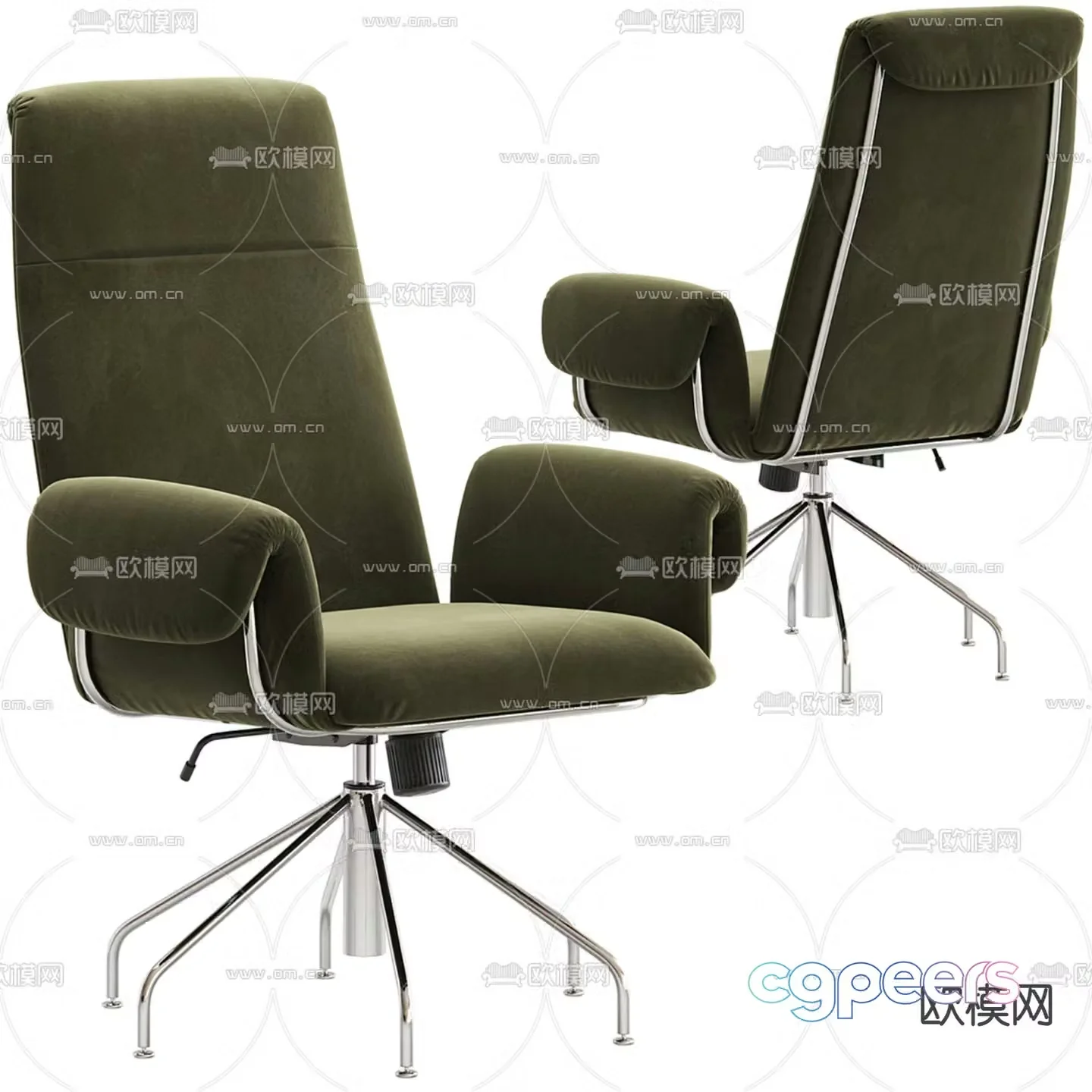 Office chair staff chair computer chair 3d model