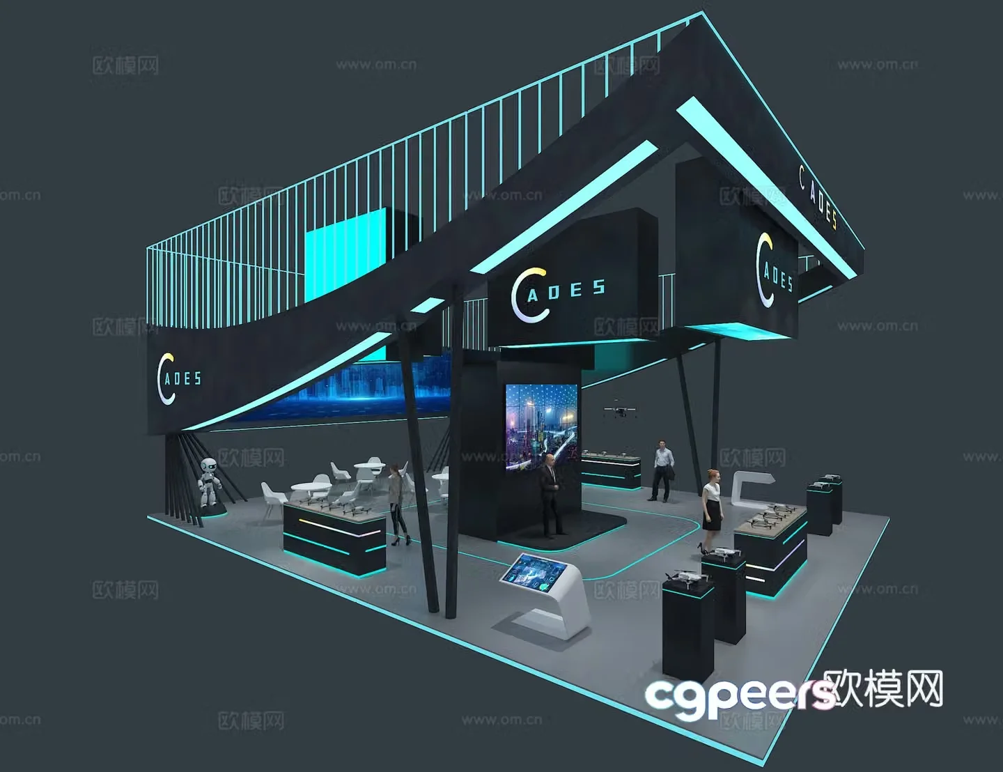 3D model of science and technology exhibition hall