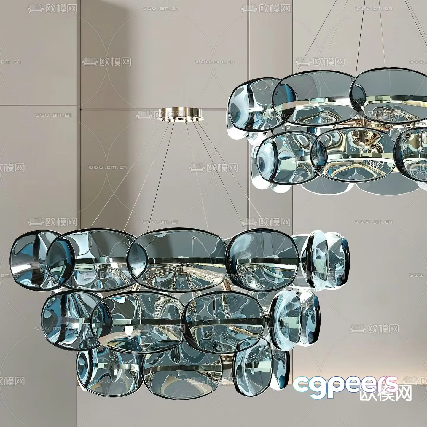 crystal chandelier hall chandelier 3d model