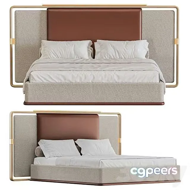 3ds Max Free – Double bed Vittoria Frigerio
