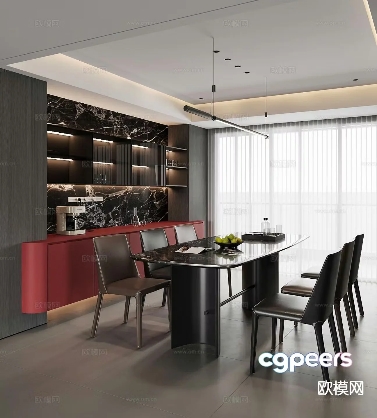 Italian restaurant 3d model