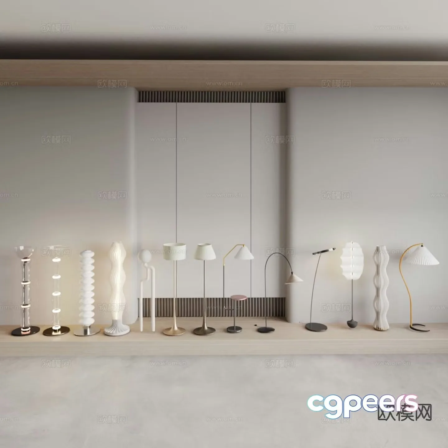 Creative floor lamp Art floor lamp 3d model