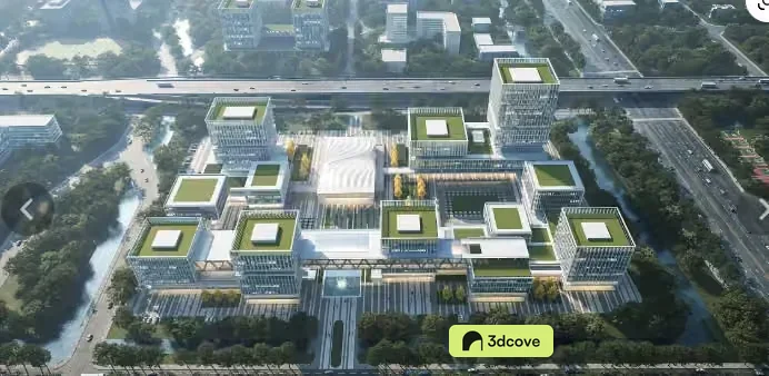 A Large Building Complex With A Modern Architectural Style