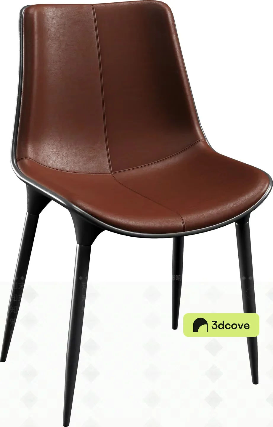 A Brown Leather Chair