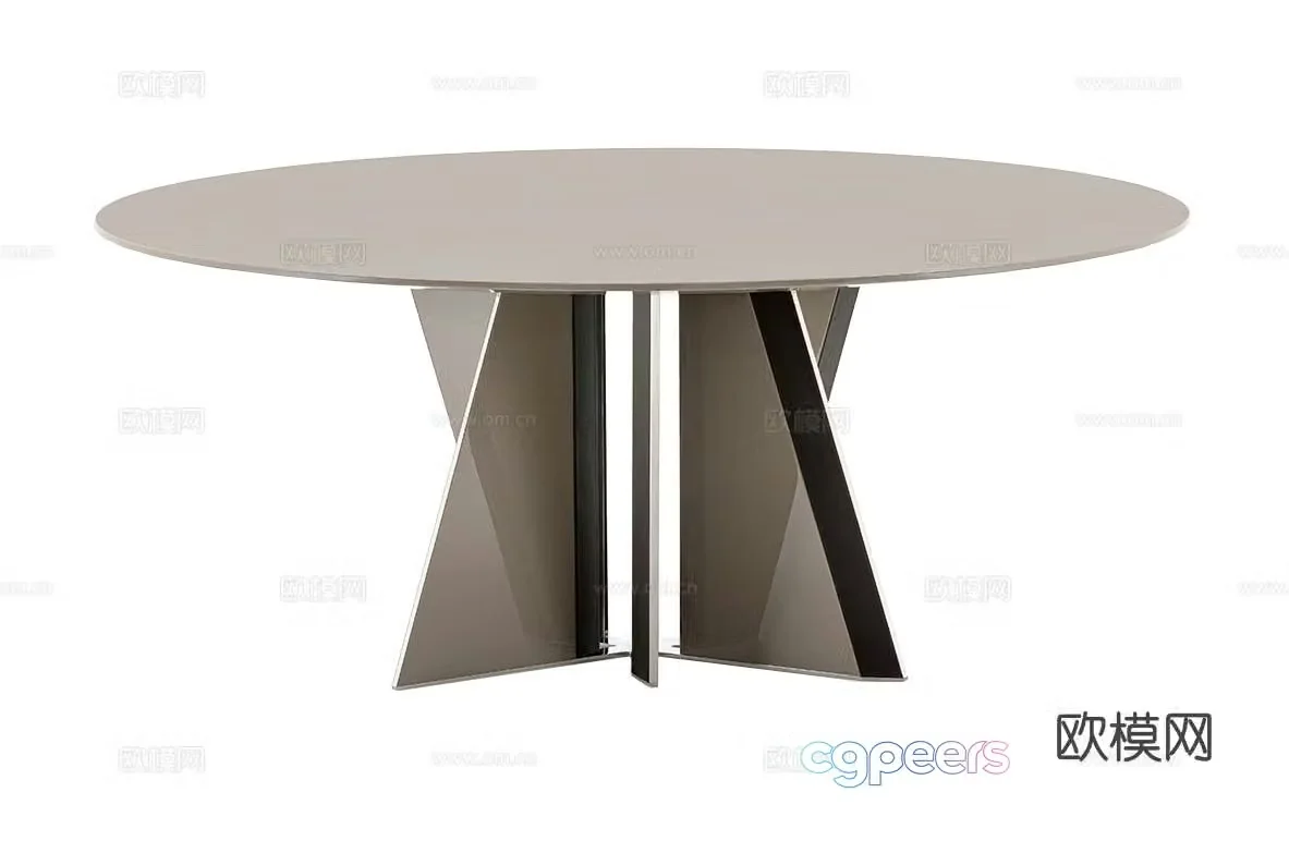 TURRI MILANO round dining table 3d model