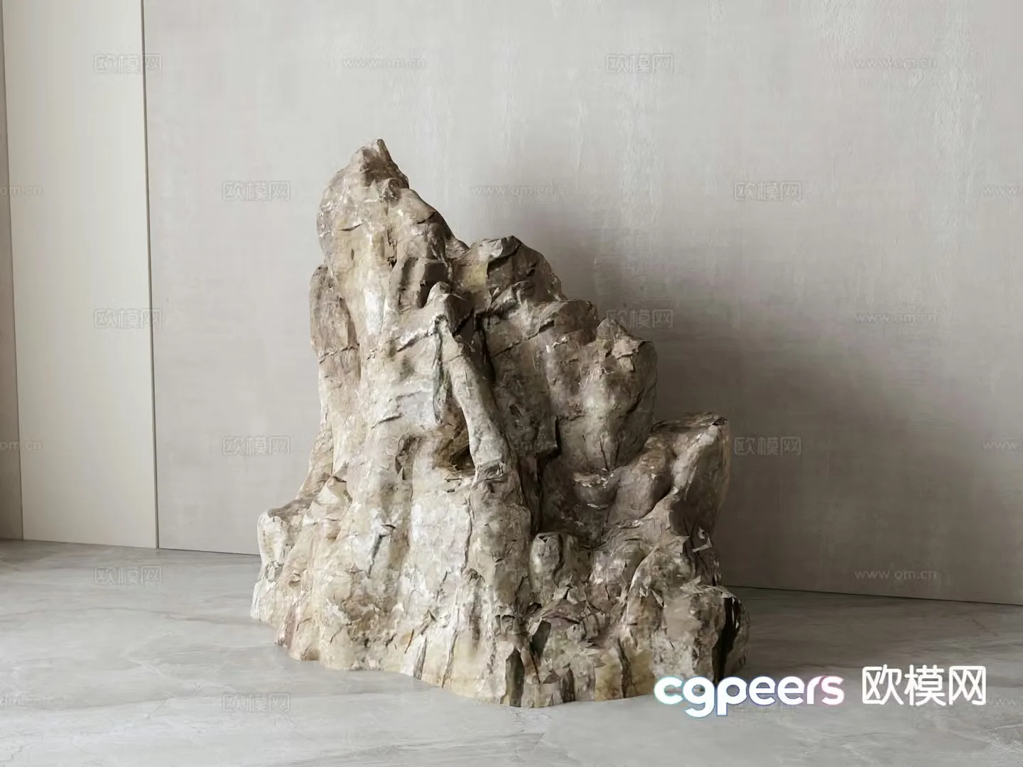New Chinese style rockery stone 3d model