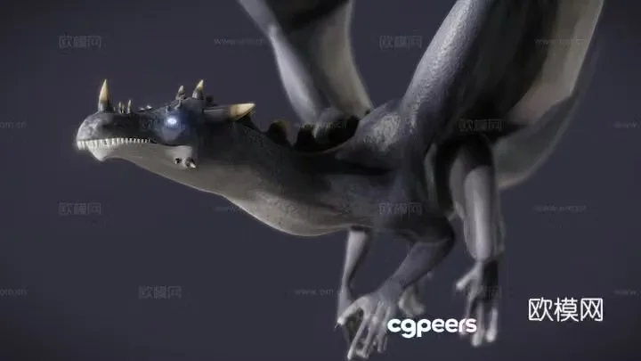 Flying Dragon Loop Animation 3D Model