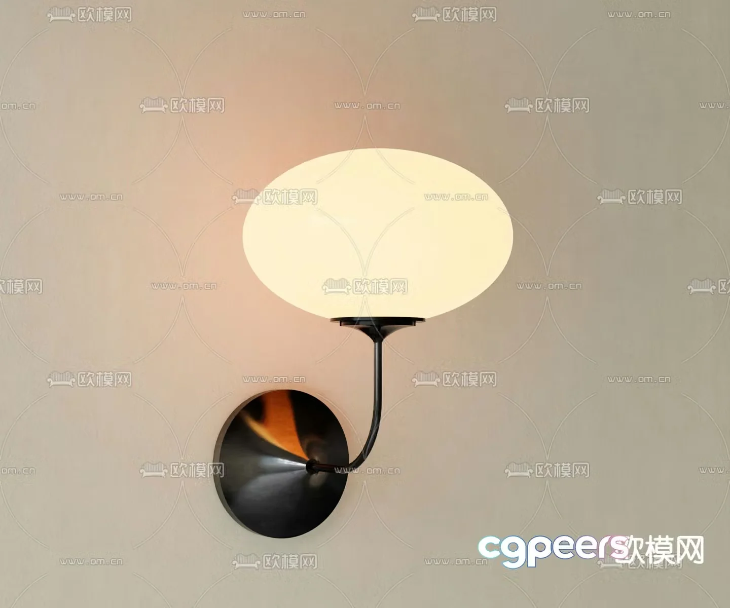 Wabi-sabi wall lamp 3d model