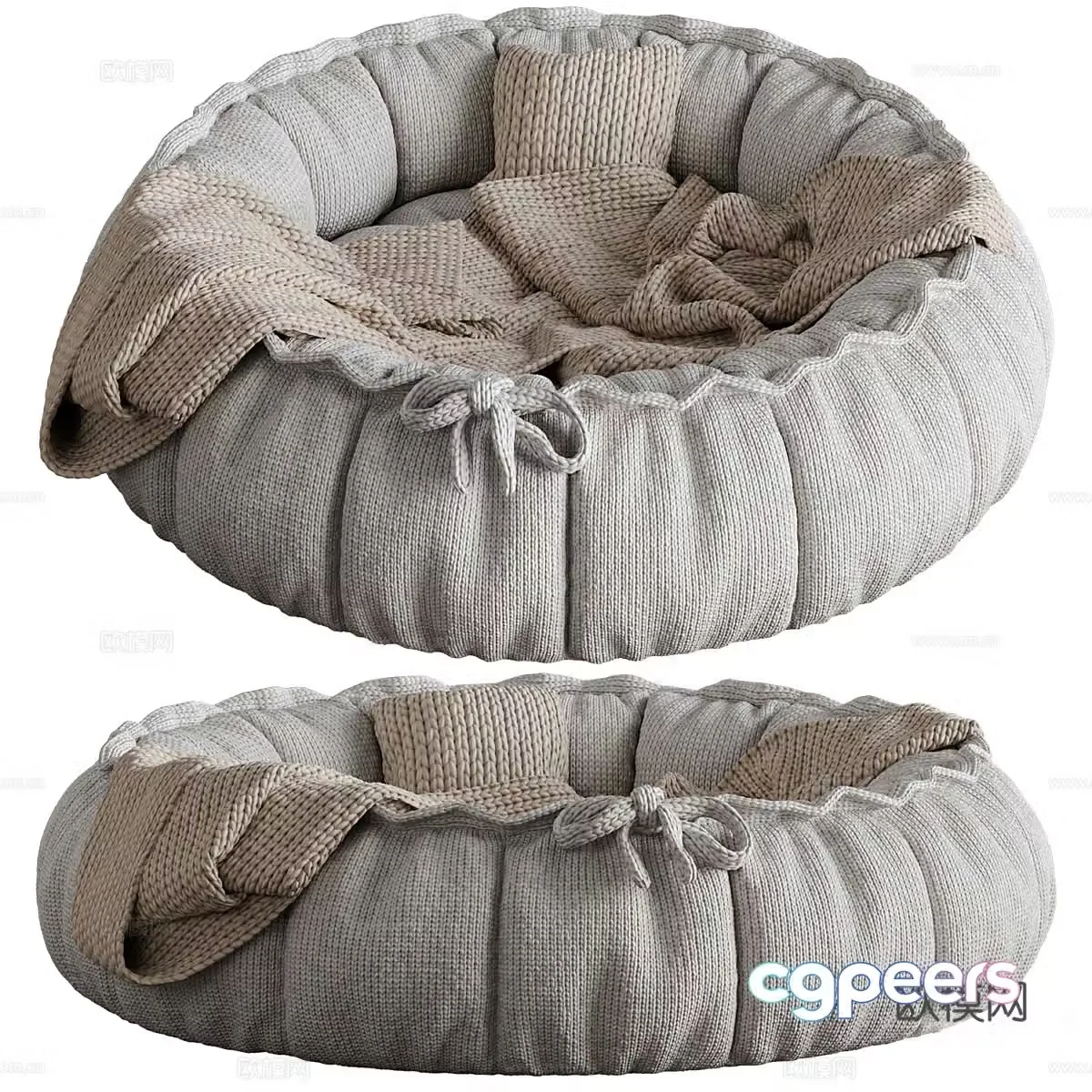 Modern pet bed 3d model