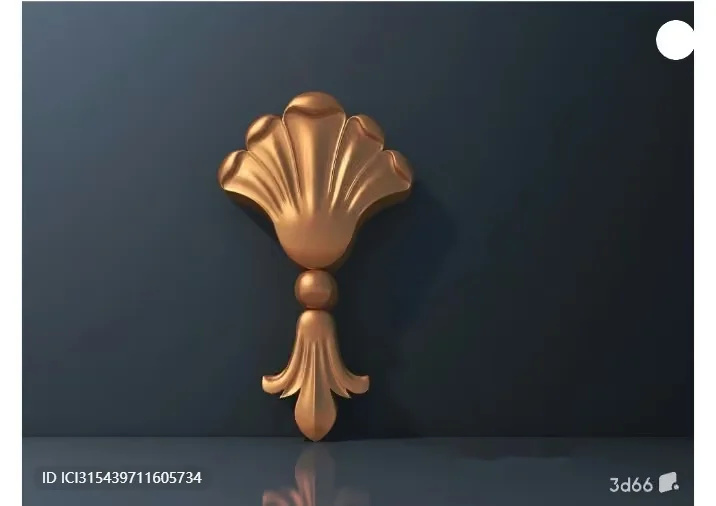 Gold Light Fixture 3D Model – 5426 – VRAY Render